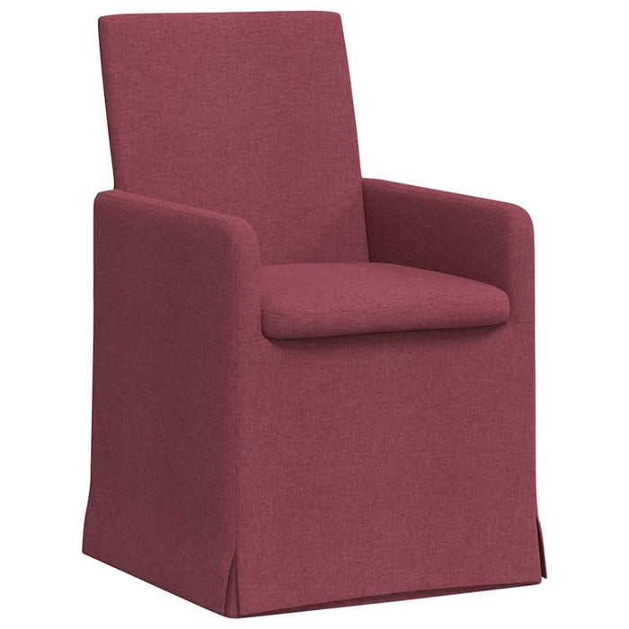 Scaune de dining 2 pcs bordo 57 x 67 x 95 cm țesătură - WALTI WALTI