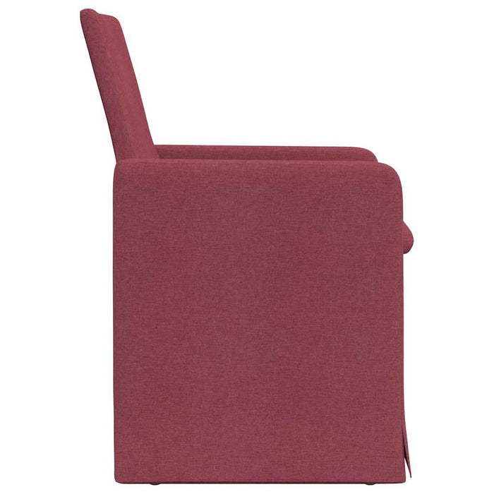 Scaune de dining 2 pcs bordo 57 x 67 x 95 cm țesătură - WALTI WALTI