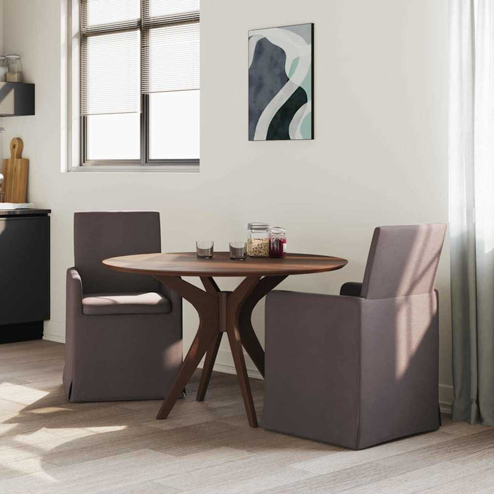 Scaune de dining 2 pcs Maro închis 57 x 67 x 95 cm țesătură - WALTI WALTI