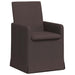Scaune de dining 2 pcs Maro închis 57 x 67 x 95 cm țesătură - WALTI WALTI