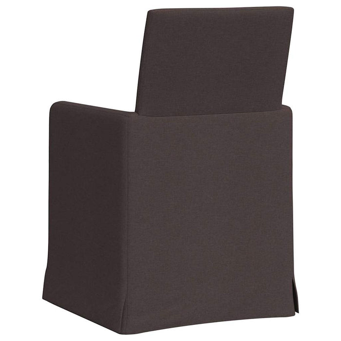 Scaune de dining 2 pcs Maro închis 57 x 67 x 95 cm țesătură - WALTI WALTI