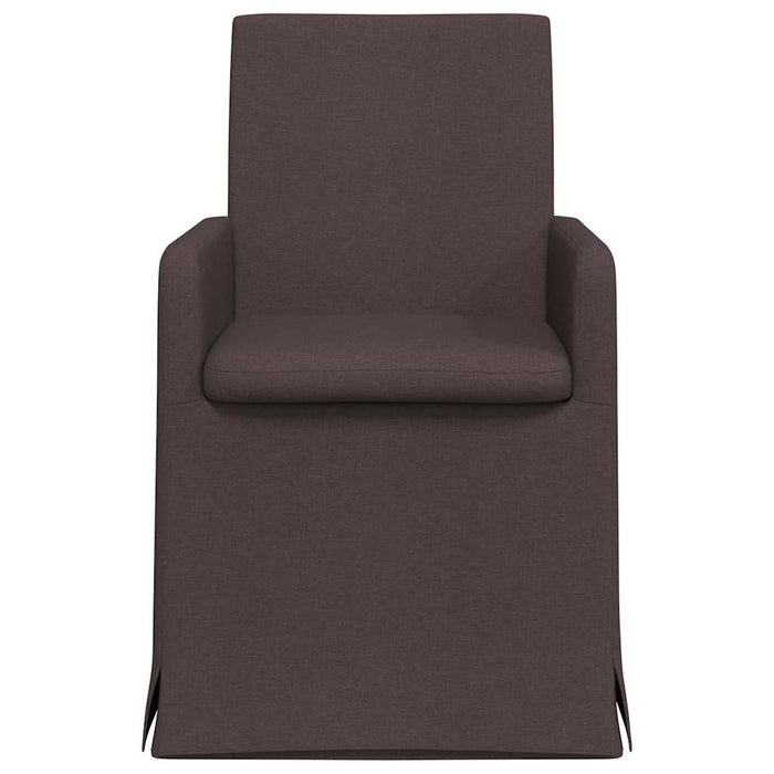 Scaune de dining 2 pcs Maro închis 57 x 67 x 95 cm țesătură - WALTI WALTI