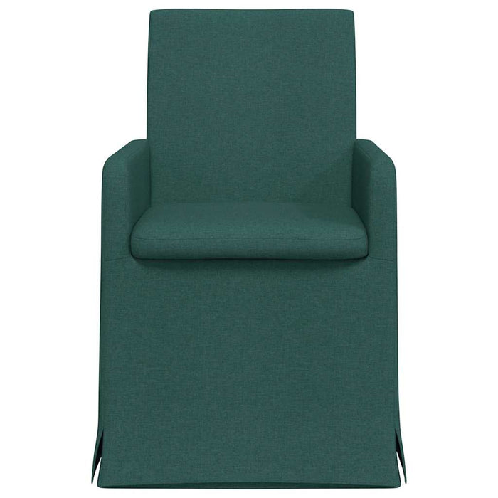Scaune de dining 2 pcs Verde închis 57 x 67 x 95 cm țesătură - WALTI WALTI
