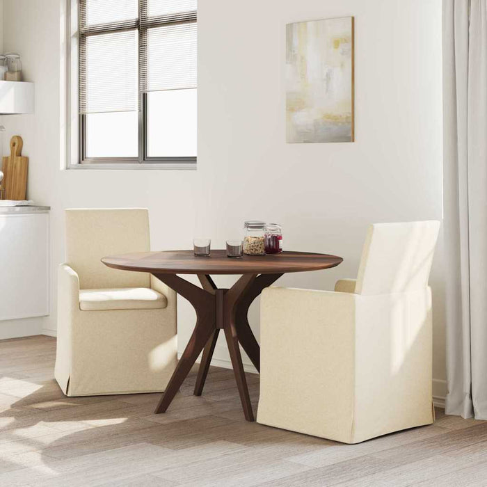 Scaune de dining 2 pcs Crem 57 x 67 x 95 cm țesătură - WALTI WALTI