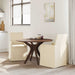 Scaune de dining 2 pcs Crem 57 x 67 x 95 cm țesătură - WALTI WALTI