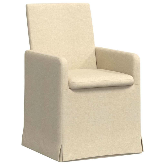 Scaune de dining 2 pcs Crem 57 x 67 x 95 cm țesătură - WALTI WALTI