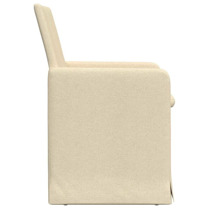 Scaune de dining 2 pcs Crem 57 x 67 x 95 cm țesătură - WALTI WALTI