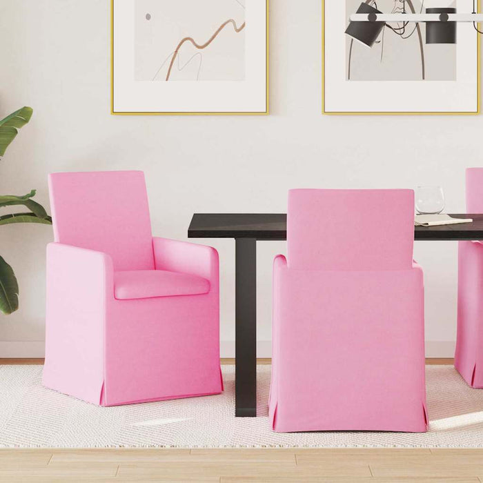 Scaune de dining 2 pcs Roz 57 x 67 x 95 cm țesătură - WALTI WALTI