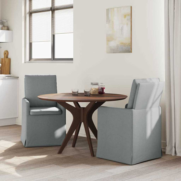 Scaune de dining 2 pcs Gri deschis 57 x 67 x 98 cm țesătură - WALTI WALTI