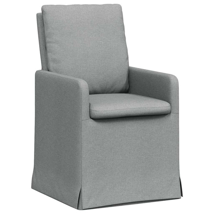 Scaune de dining 2 pcs Gri deschis 57 x 67 x 98 cm țesătură - WALTI WALTI