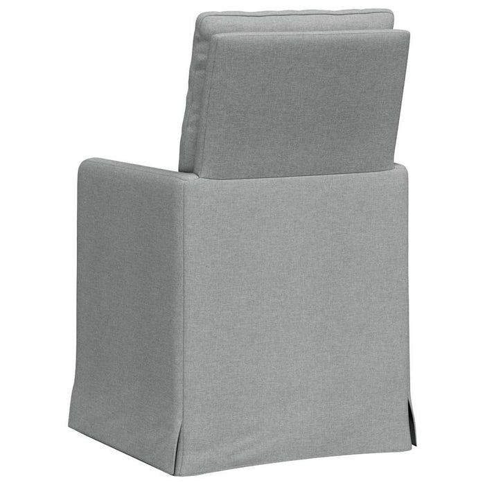 Scaune de dining 2 pcs Gri deschis 57 x 67 x 98 cm țesătură - WALTI WALTI