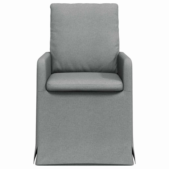 Scaune de dining 2 pcs Gri deschis 57 x 67 x 98 cm țesătură - WALTI WALTI