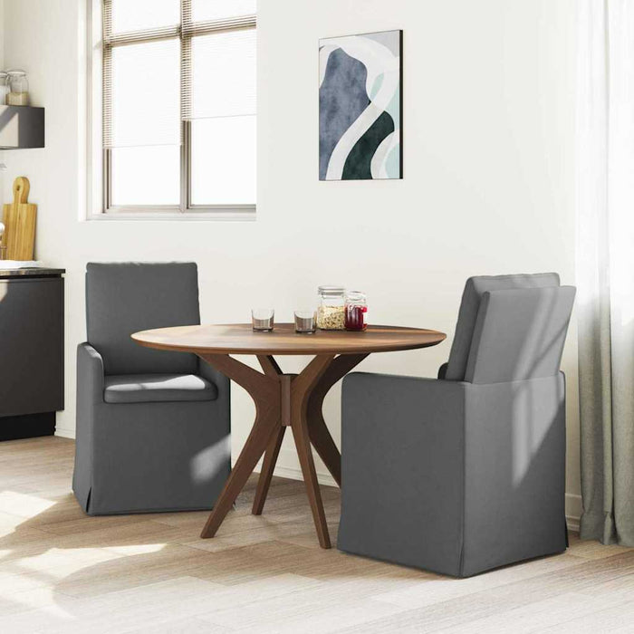 Scaune de dining 2 pcs Gri închis 57 x 67 x 98 cm țesătură - WALTI WALTI