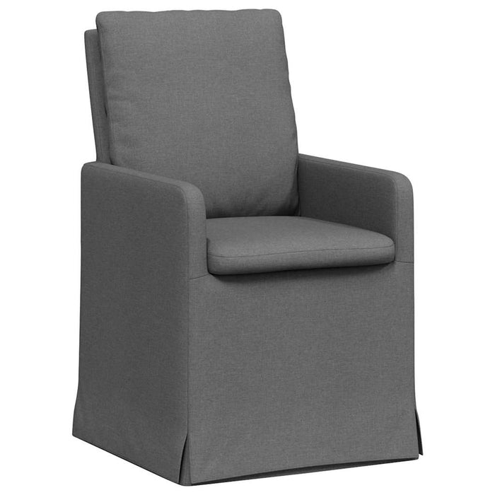 Scaune de dining 2 pcs Gri închis 57 x 67 x 98 cm țesătură - WALTI WALTI