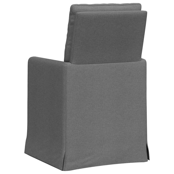 Scaune de dining 2 pcs Gri închis 57 x 67 x 98 cm țesătură - WALTI WALTI