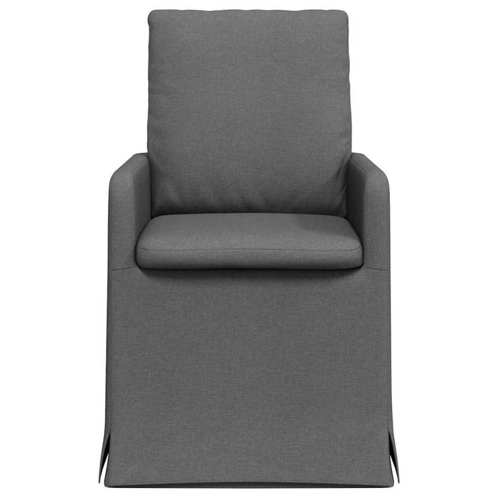 Scaune de dining 2 pcs Gri închis 57 x 67 x 98 cm țesătură - WALTI WALTI