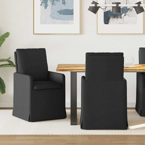 Scaune de dining 2 pcs Negru 57 x 67 x 98 cm țesătură - WALTI WALTI