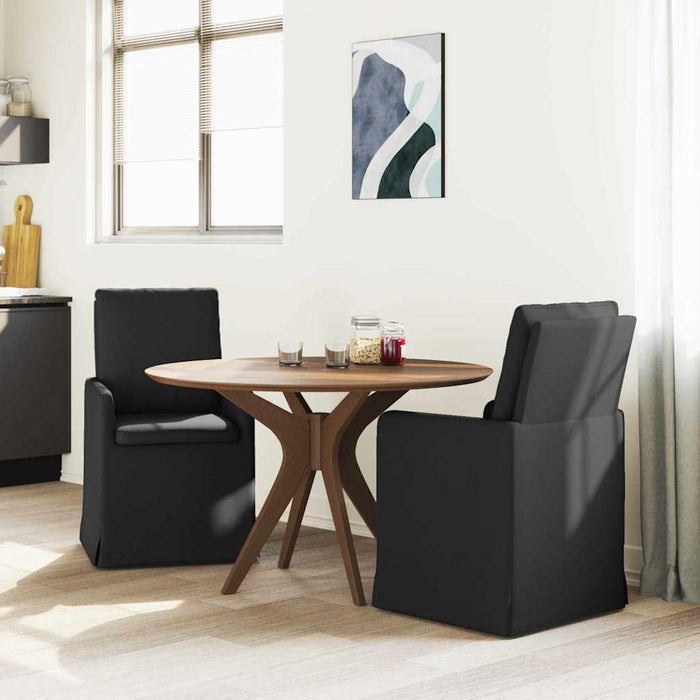 Scaune de dining 2 pcs Negru 57 x 67 x 98 cm țesătură - WALTI WALTI
