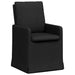 Scaune de dining 2 pcs Negru 57 x 67 x 98 cm țesătură - WALTI WALTI