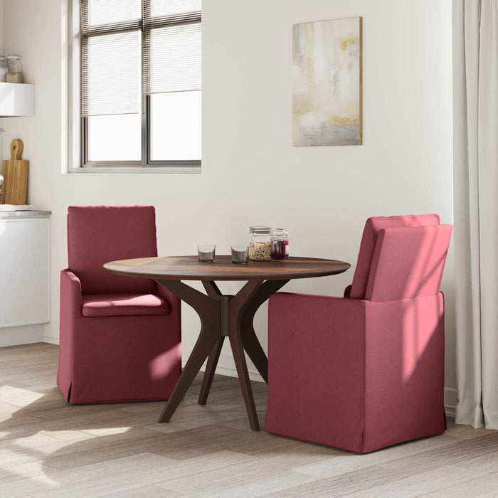 Scaune de dining 2 pcs bordo 57 x 67 x 98 cm țesătură - WALTI WALTI