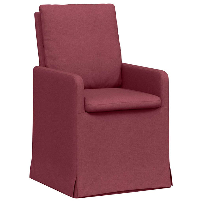 Scaune de dining 2 pcs bordo 57 x 67 x 98 cm țesătură - WALTI WALTI
