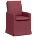 Scaune de dining 2 pcs bordo 57 x 67 x 98 cm țesătură - WALTI WALTI