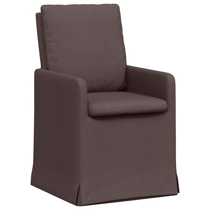 Scaune de dining 2 pcs Maro închis 57 x 67 x 98 cm țesătură - WALTI WALTI