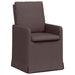 Scaune de dining 2 pcs Maro închis 57 x 67 x 98 cm țesătură - WALTI WALTI