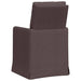 Scaune de dining 2 pcs Maro închis 57 x 67 x 98 cm țesătură - WALTI WALTI