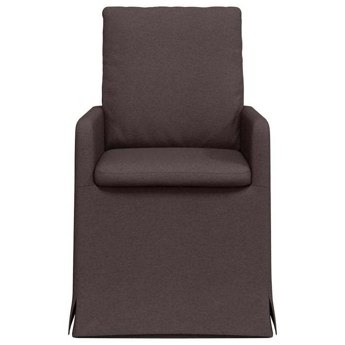 Scaune de dining 2 pcs Maro închis 57 x 67 x 98 cm țesătură - WALTI WALTI