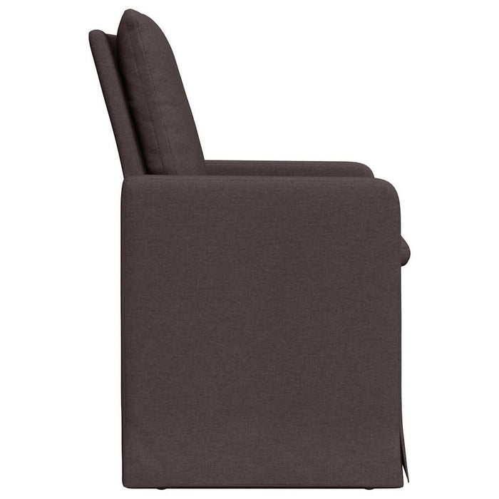 Scaune de dining 2 pcs Maro închis 57 x 67 x 98 cm țesătură - WALTI WALTI