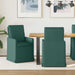 Scaune de dining 2 pcs Verde închis 57 x 67 x 98 cm țesătură - WALTI WALTI