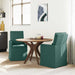 Scaune de dining 2 pcs Verde închis 57 x 67 x 98 cm țesătură - WALTI WALTI