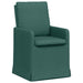 Scaune de dining 2 pcs Verde închis 57 x 67 x 98 cm țesătură - WALTI WALTI