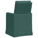 Scaune de dining 2 pcs Verde închis 57 x 67 x 98 cm țesătură - WALTI WALTI
