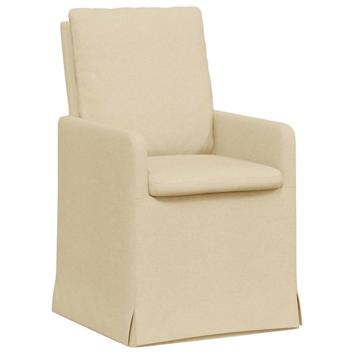 Scaune de dining 2 pcs Crem 57 x 67 x 98 cm țesătură - WALTI WALTI