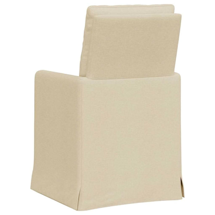 Scaune de dining 2 pcs Crem 57 x 67 x 98 cm țesătură - WALTI WALTI
