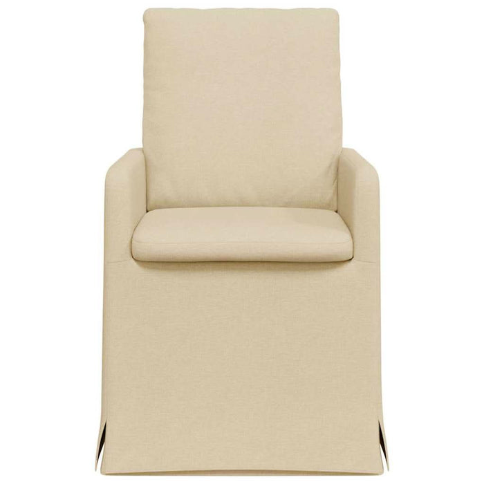 Scaune de dining 2 pcs Crem 57 x 67 x 98 cm țesătură - WALTI WALTI