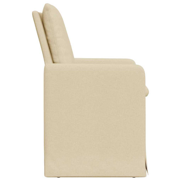 Scaune de dining 2 pcs Crem 57 x 67 x 98 cm țesătură - WALTI WALTI