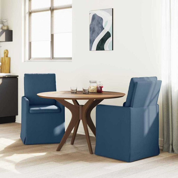 Scaune de dining 2 pcs albastru 57 x 67 x 98 cm țesătură - WALTI WALTI