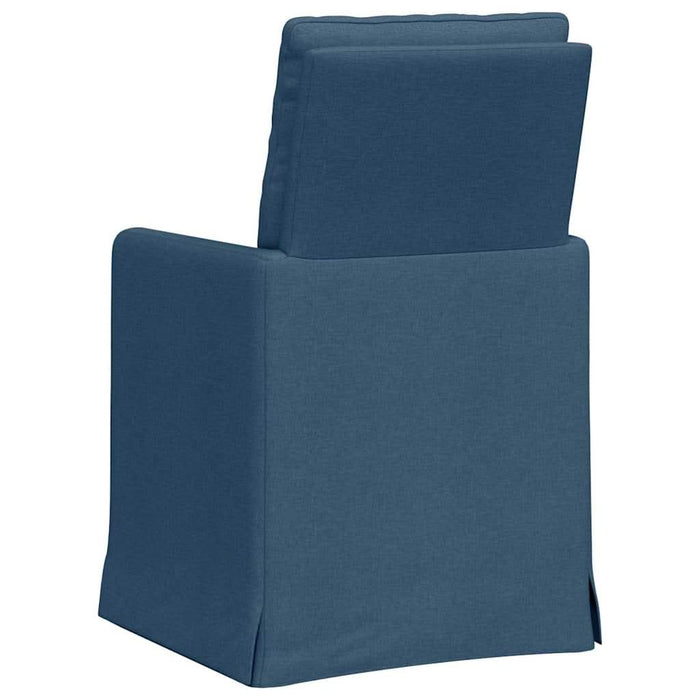 Scaune de dining 2 pcs albastru 57 x 67 x 98 cm țesătură - WALTI WALTI