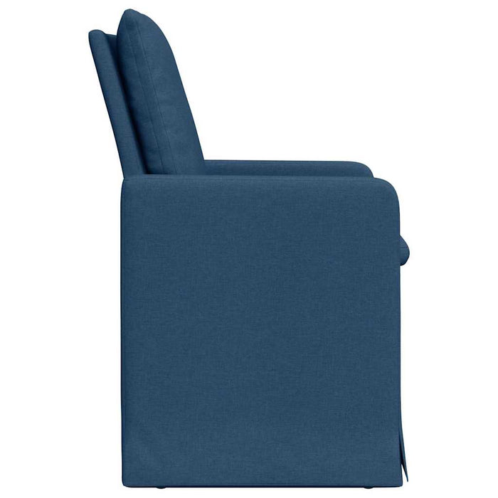 Scaune de dining 2 pcs albastru 57 x 67 x 98 cm țesătură - WALTI WALTI