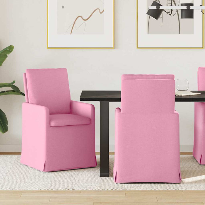 Scaune de dining 2 pcs Roz 57 x 67 x 98 cm țesătură - WALTI WALTI