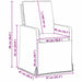 Scaune de dining 2 pcs Roz 57 x 67 x 98 cm țesătură - WALTI WALTI
