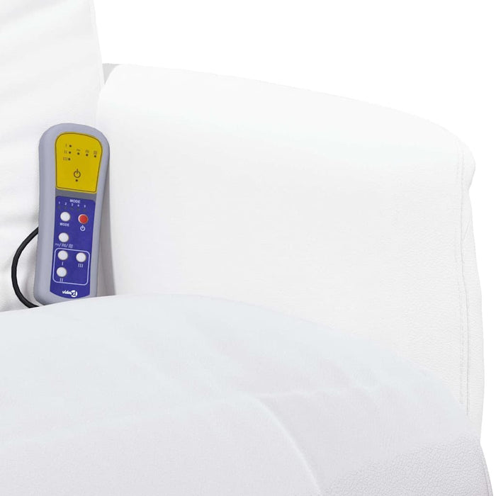 Scaun de masaj cu reclinaj rotativ Alb 71 x 90 x 105 cm WALTI