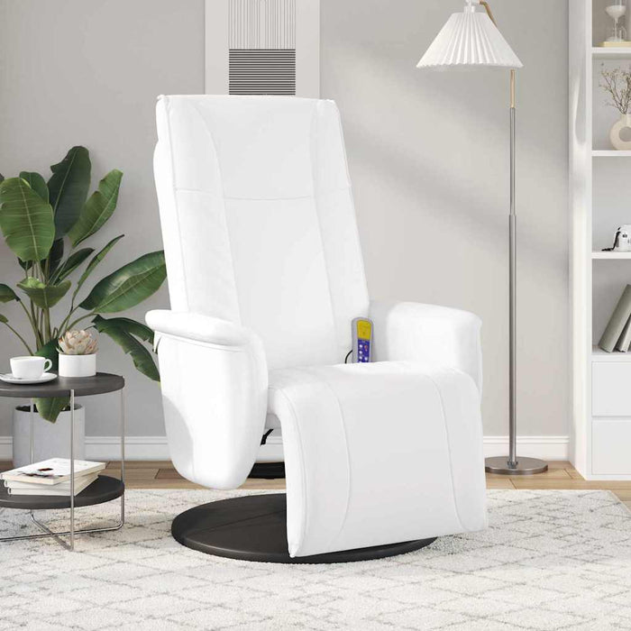 Scaun de masaj cu reclinaj rotativ Alb 71 x 90 x 105 cm WALTI