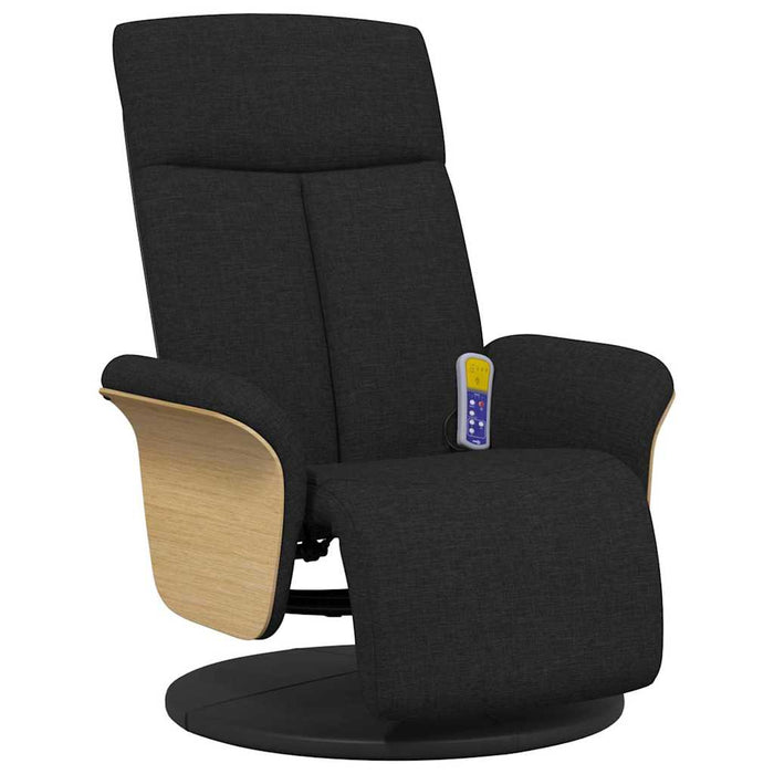 Scaun reclinabil cu masaj Negru 79 x 87 x 104,5 cm țesătură - WALTI WALTI
