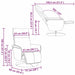 Scaun reclinabil cu masaj Alb 71 x 90 x 105 cm - WALTI WALTI
