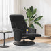 Scaun reclinabil cu masaj Negru 91 x 71 x 105 cm Catifea - WALTI WALTI