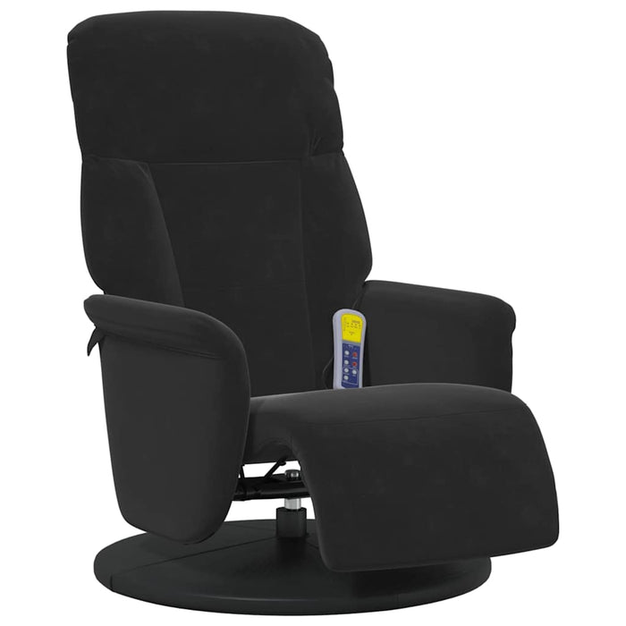 Scaun reclinabil cu masaj Negru 91 x 71 x 105 cm Catifea - WALTI WALTI